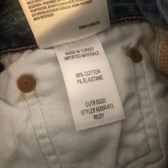 AGOLDE Riley High Rise Straight Leg Crop Jeans Endeavor Size 24 - Picture 8 of 9